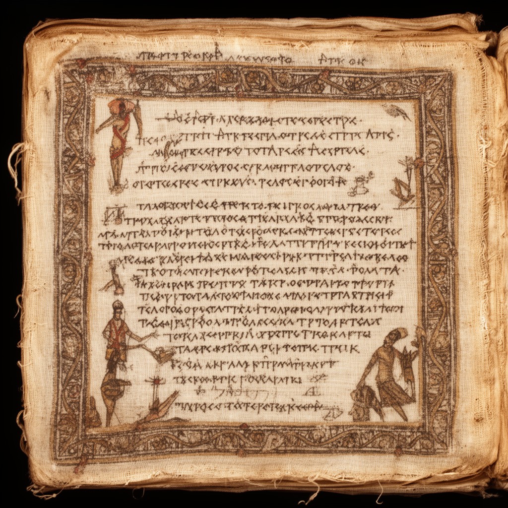 AI-generated illustration of Liber Linteus Zagrabiensis