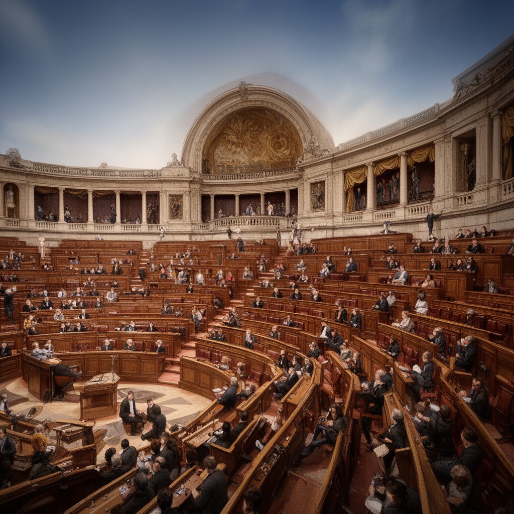 AI-generated illustration of Congress of Deputies