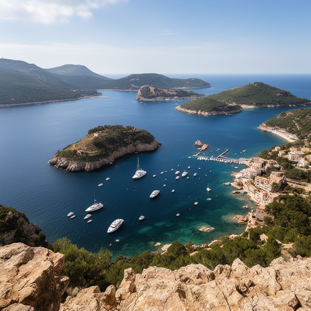 AI-generated illustration of Balearic Islands