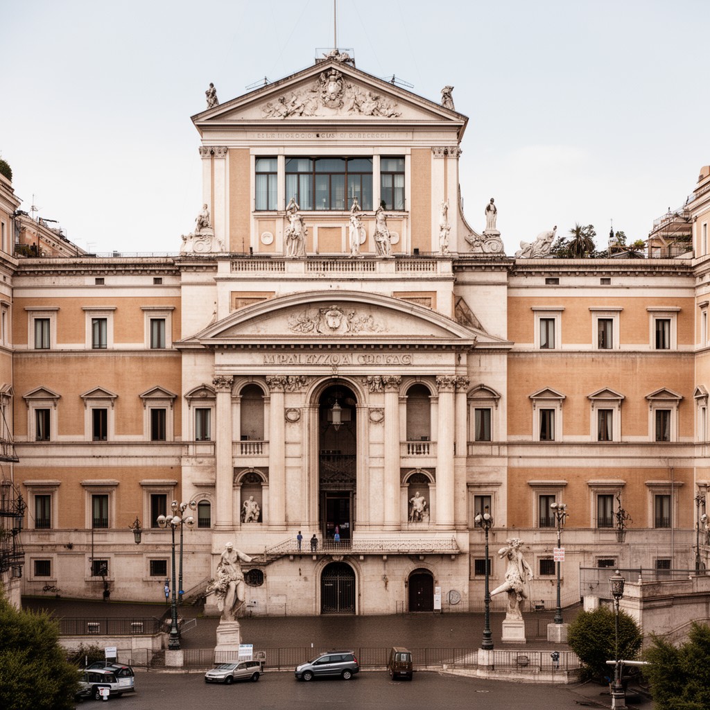 AI-generated illustration of Palazzo Chigi