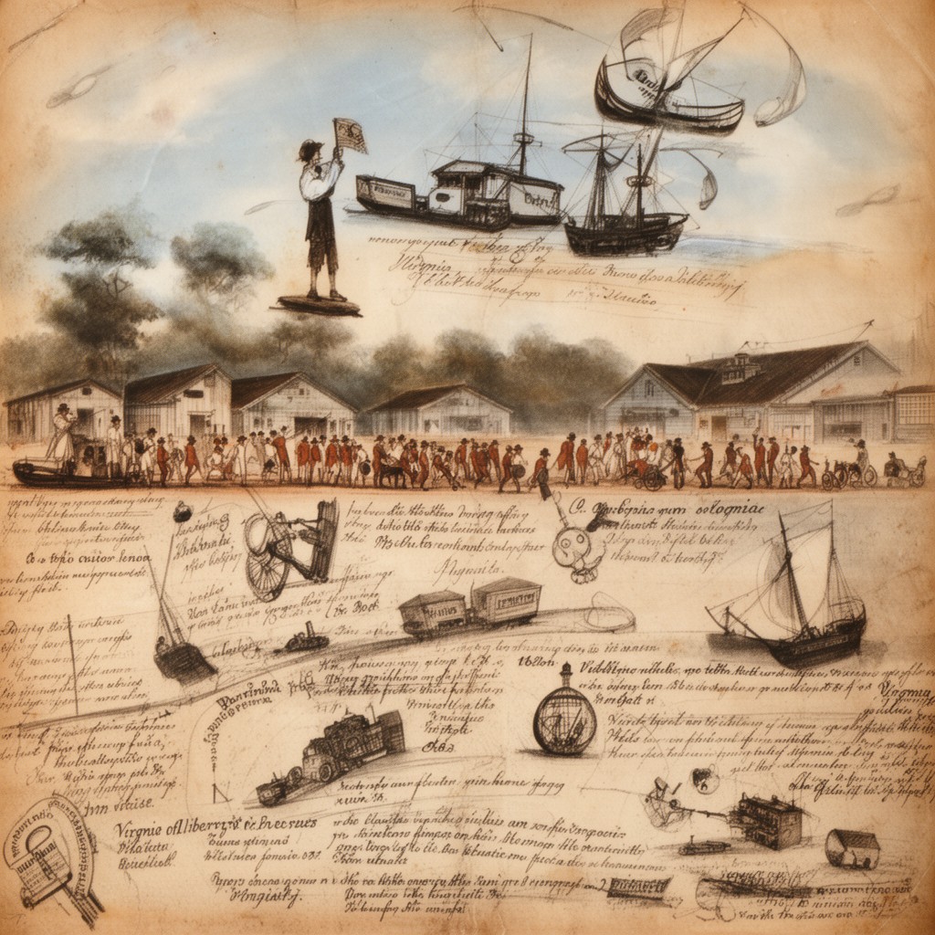 AI-generated illustration of Virginia Sons of Liberty