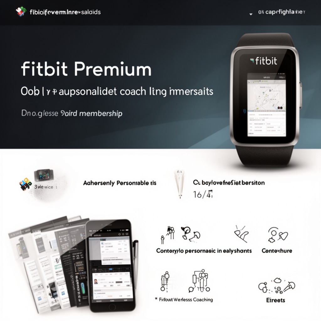 AI-generated illustration of Fitbit Premium