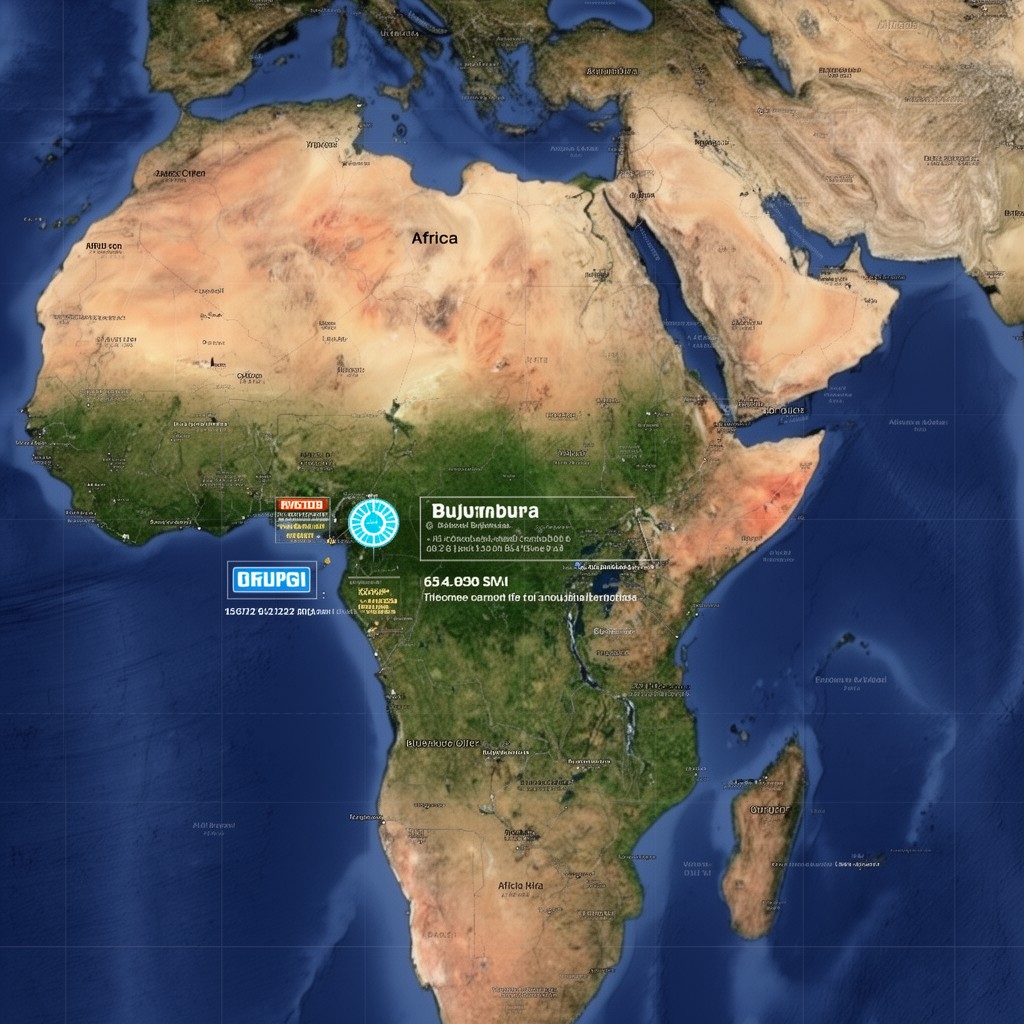 AI-generated illustration of Africa/Bujumbura