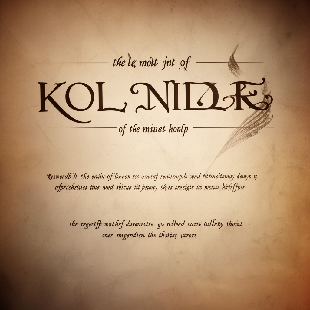 AI-generated illustration of Kol Nidre