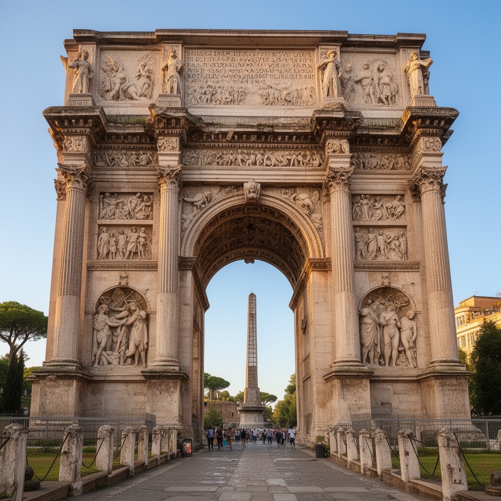 AI-generated illustration of Arch of Titus