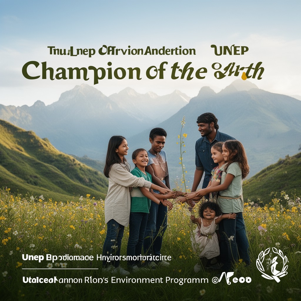 AI-generated illustration of UNEP Champion of the Earth