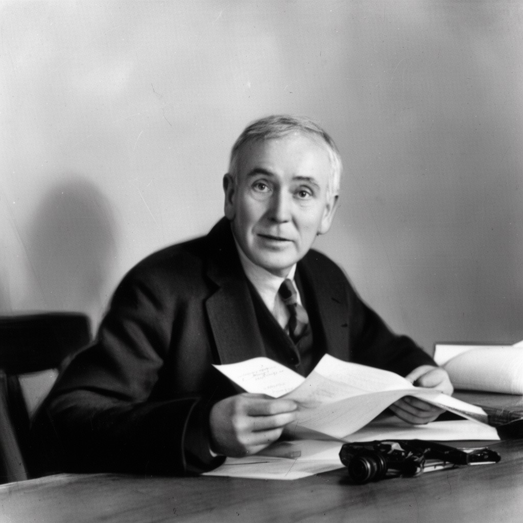 AI-generated illustration of G. E. Moore