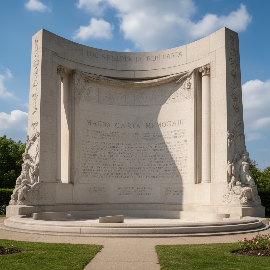 AI-generated illustration of Magna Carta Memorial