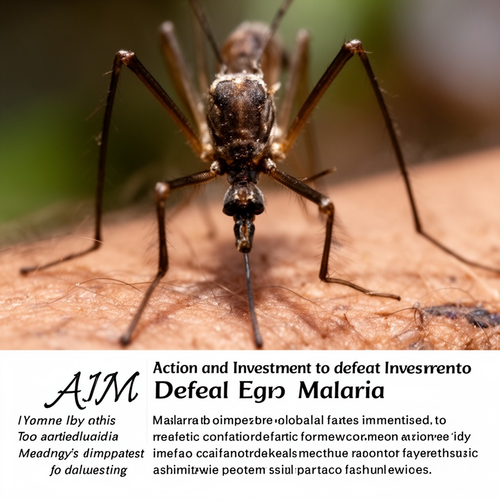 AI-generated illustration of Action and Investment to defeat Malaria (AIM)