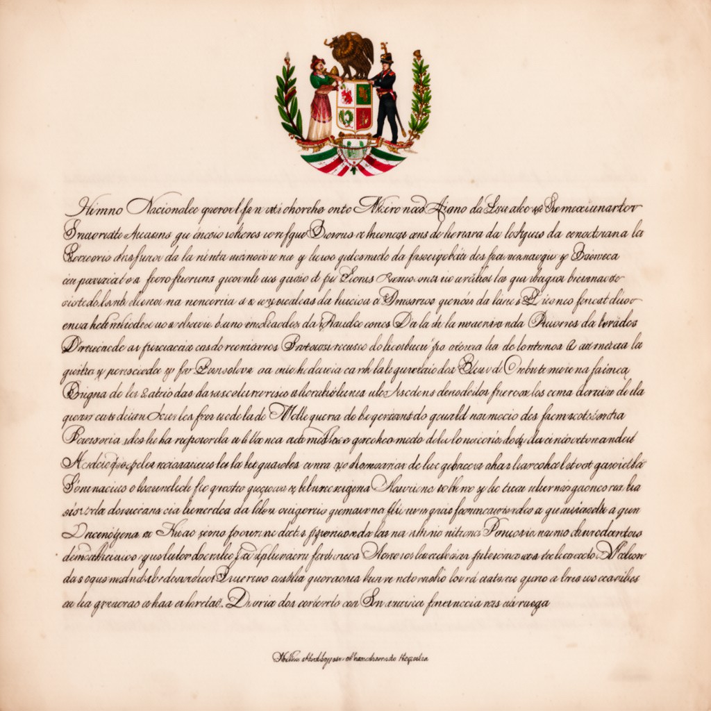 AI-generated illustration of Himno Nacional Mexicano