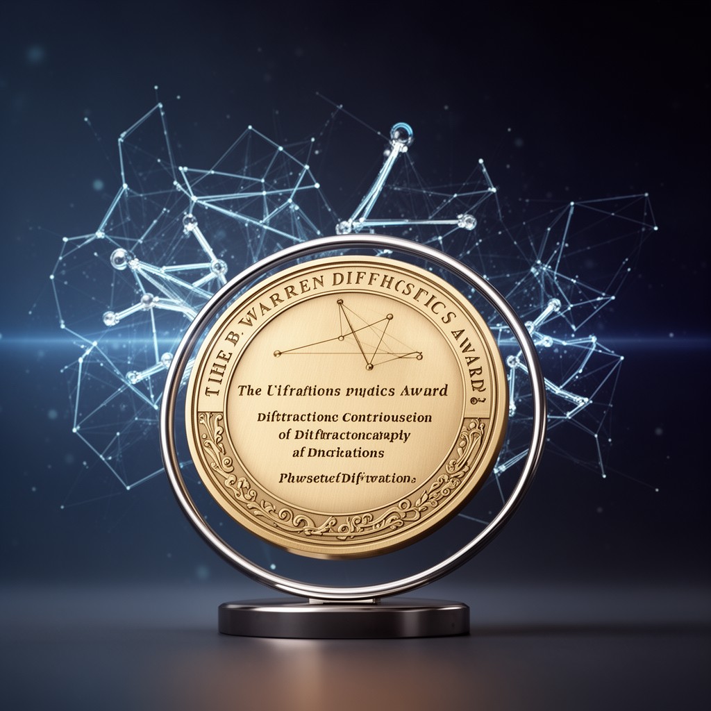 AI-generated illustration of B. Warren Diffraction Physics Award