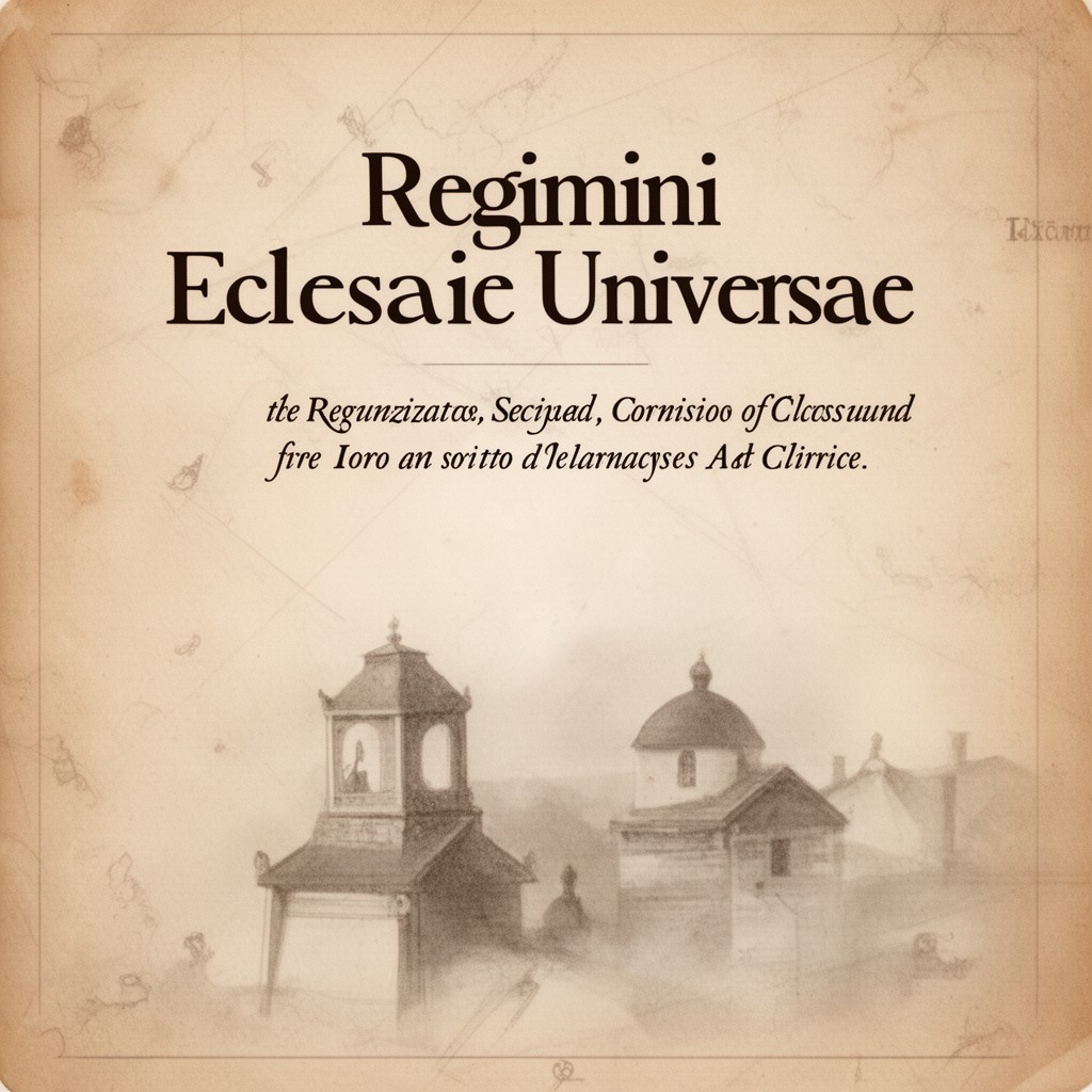 AI-generated illustration of Regimini Ecclesiae universae