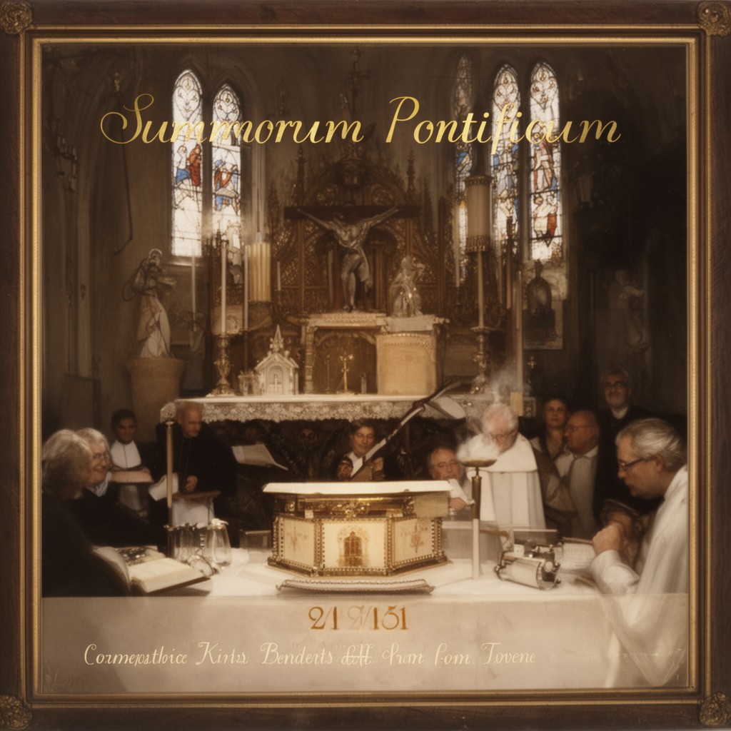 AI-generated illustration of Summorum Pontificum