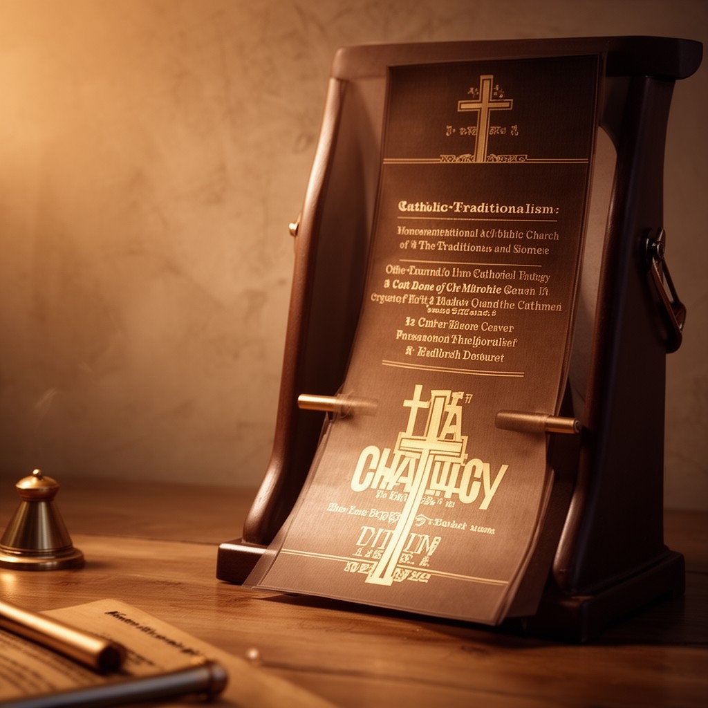 AI-generated illustration of Catholic traditionalism