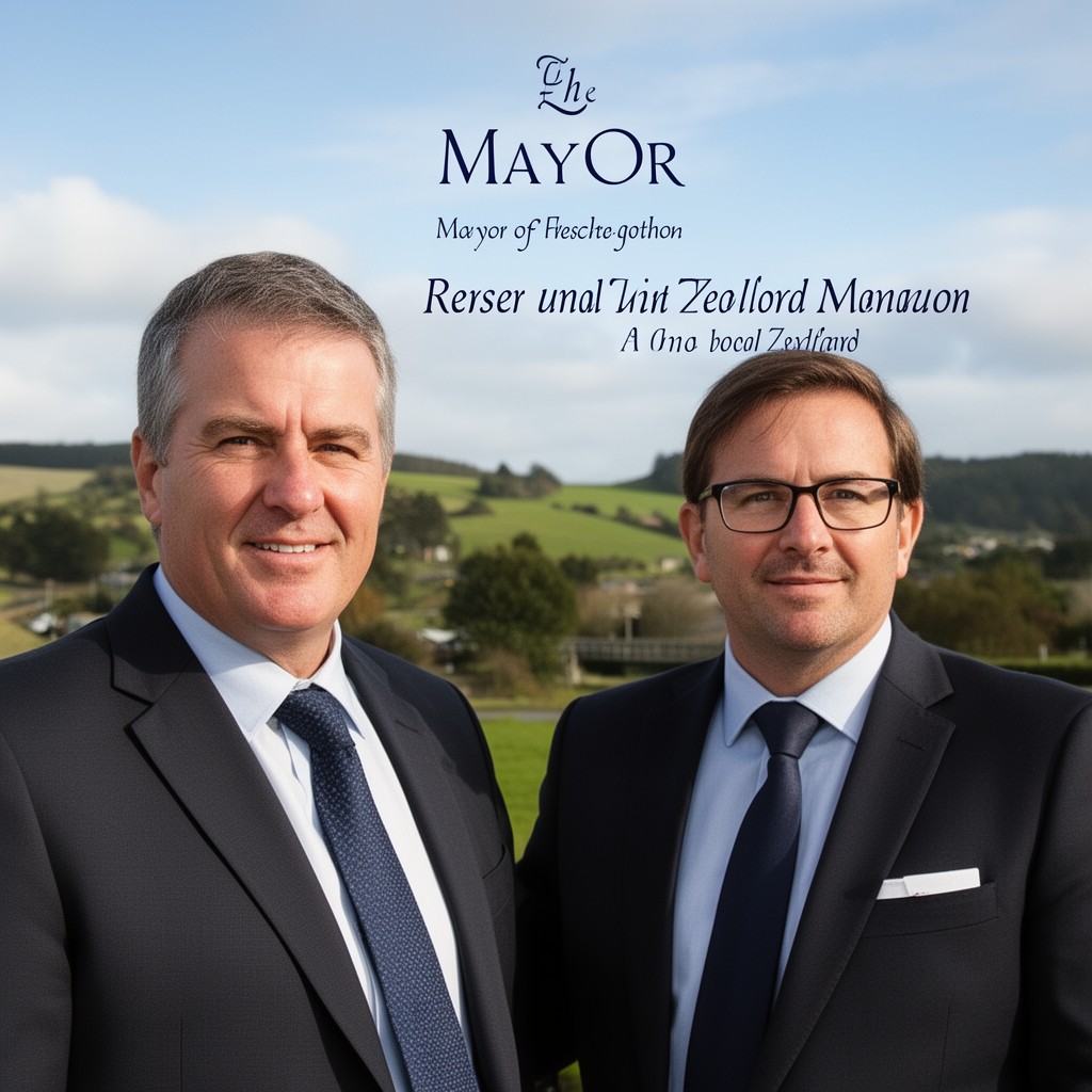 AI-generated illustration of Mayor of Kaiapoi