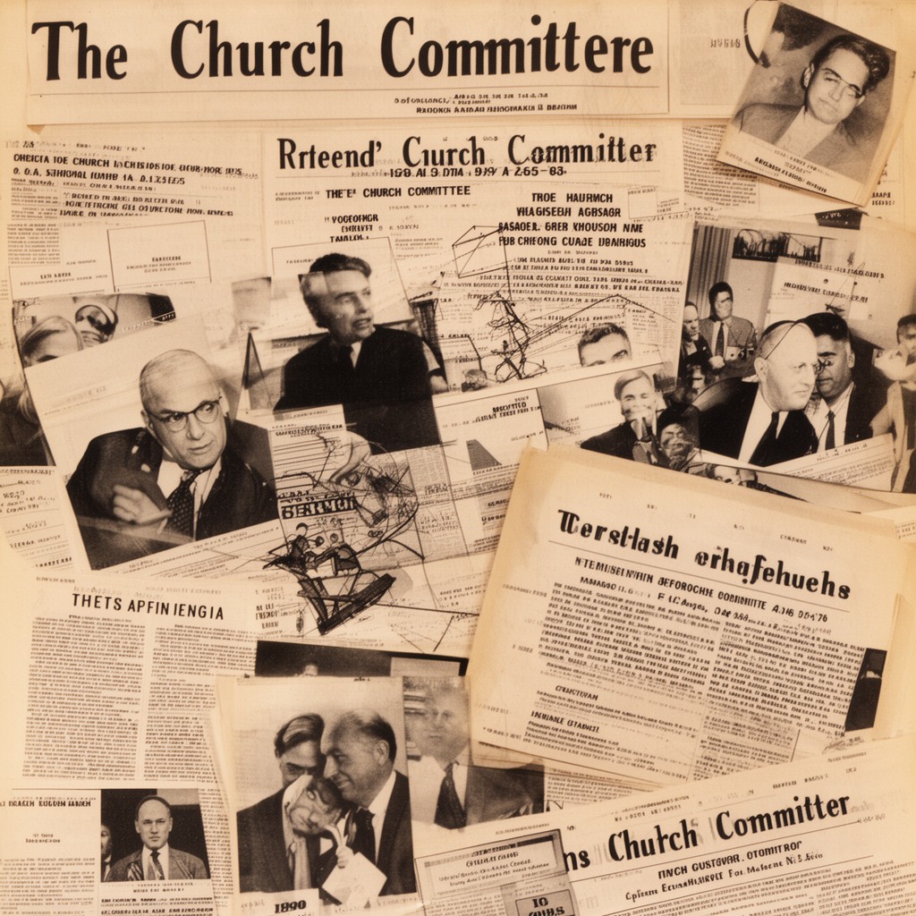 AI-generated illustration of Church Committee