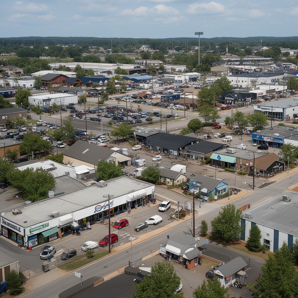AI-generated illustration of Mooresville, North Carolina