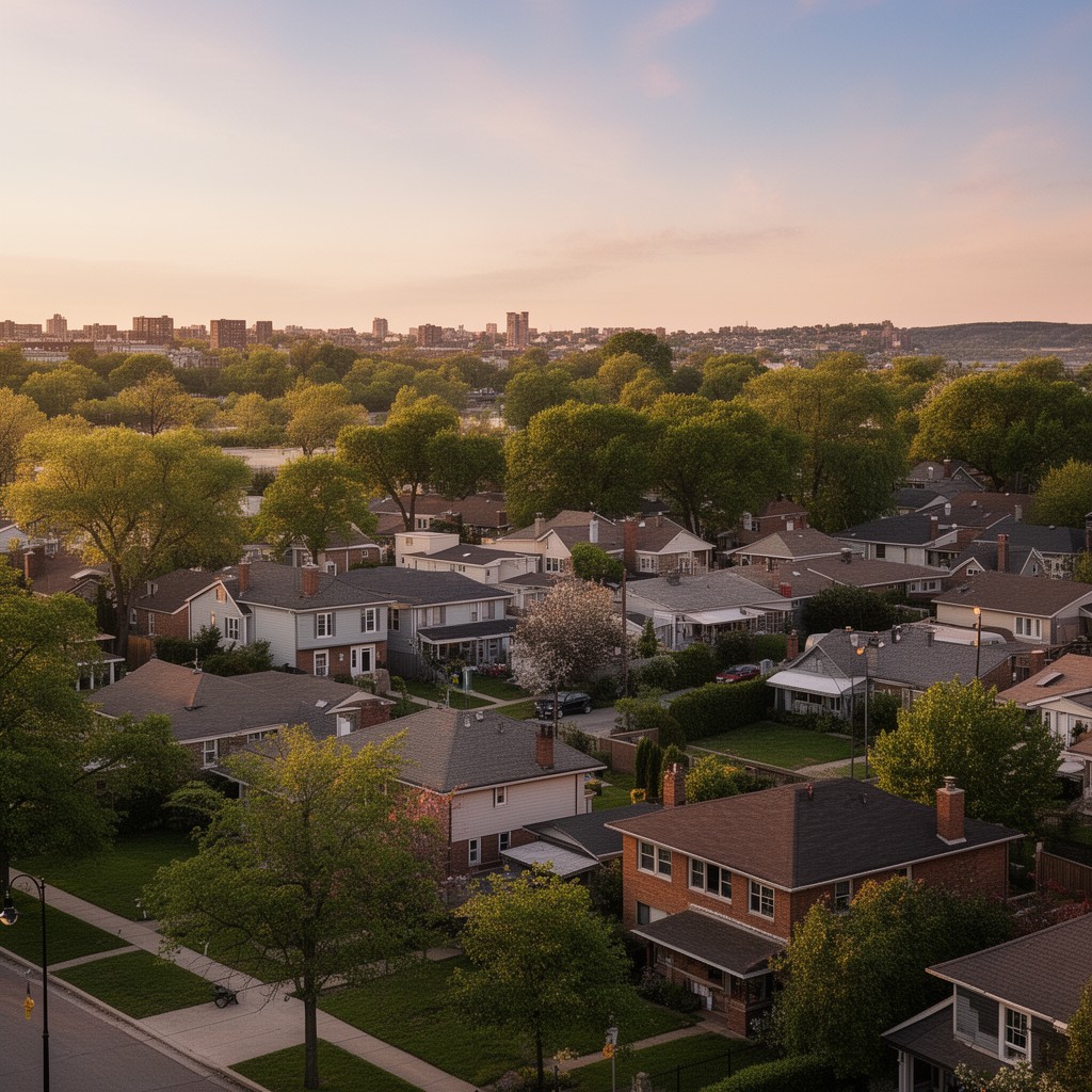 AI-generated illustration of Oak Lawn, Illinois