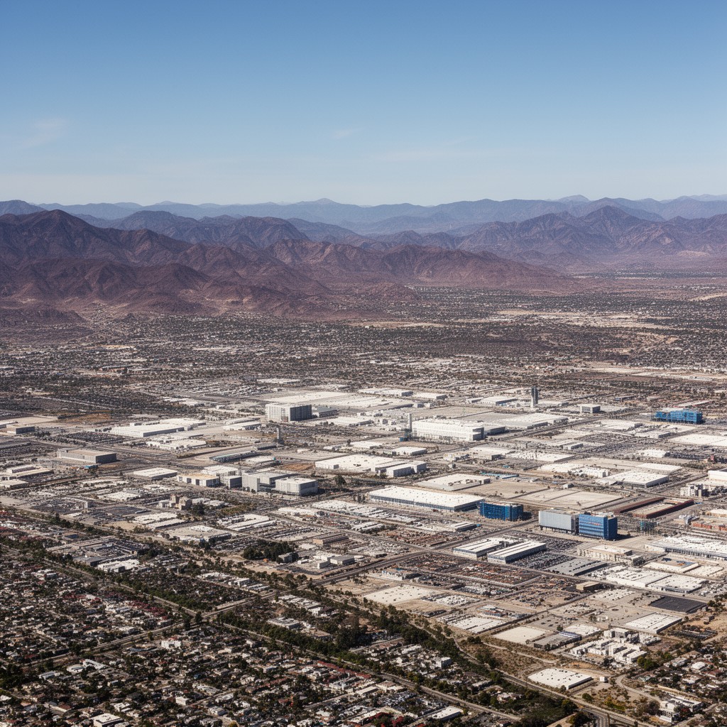 AI-generated illustration of Inland Empire region of California