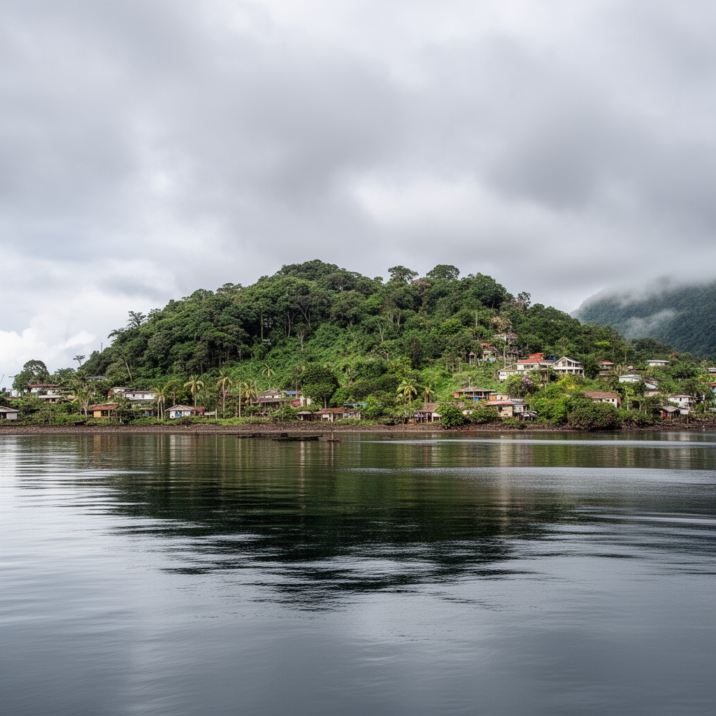 AI-generated illustration of Bougainville Island
