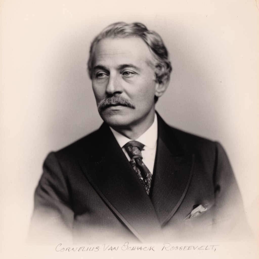 AI-generated illustration of Cornelius Van Schaack Roosevelt