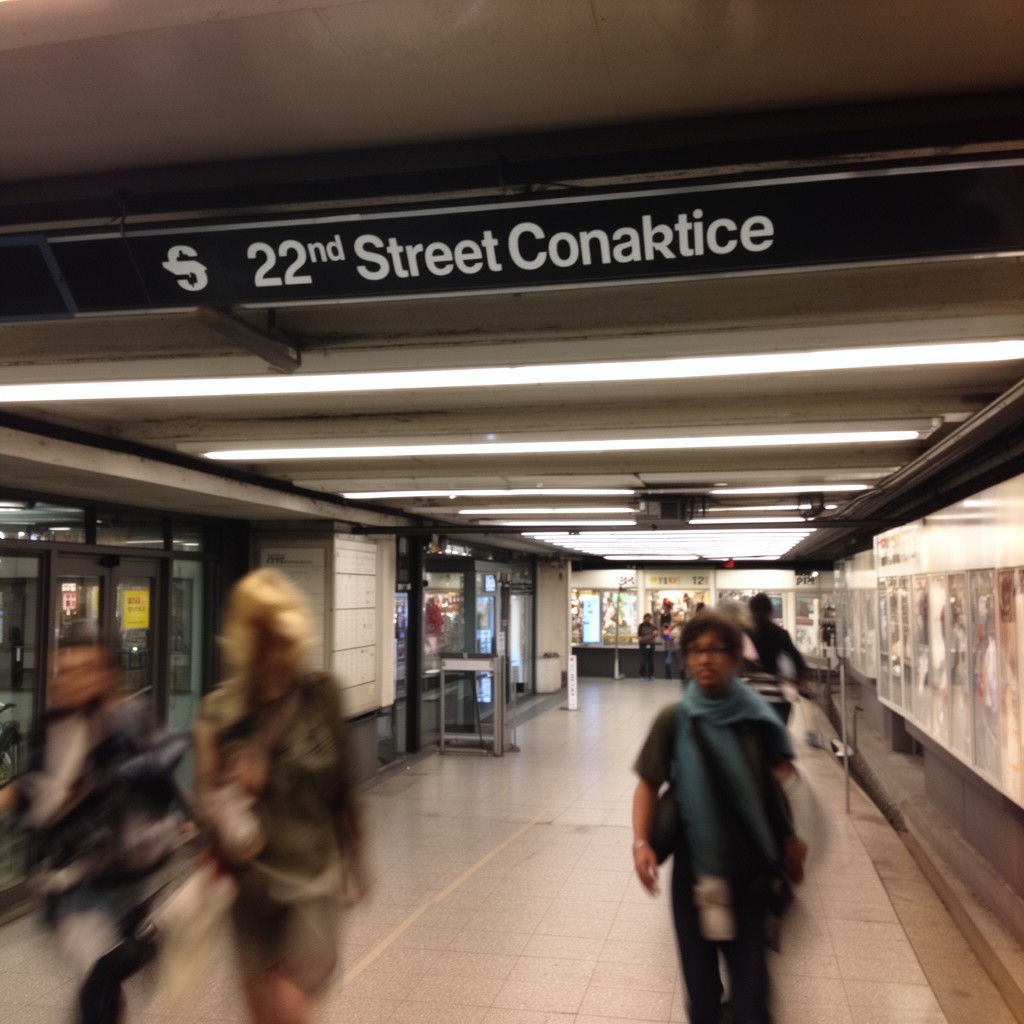 AI-generated illustration of 22nd Street station