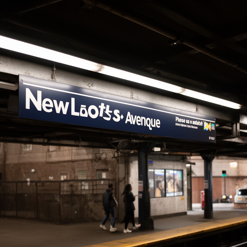 AI-generated illustration of New Lots Line
