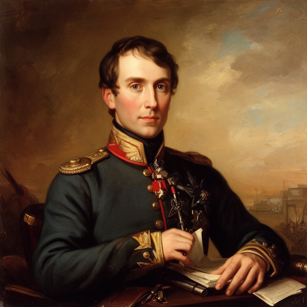 AI-generated illustration of Jean Moreau (as military supporter)