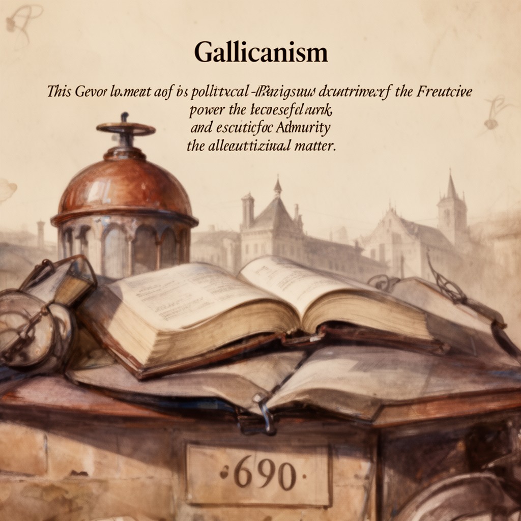 AI-generated illustration of Gallicanism