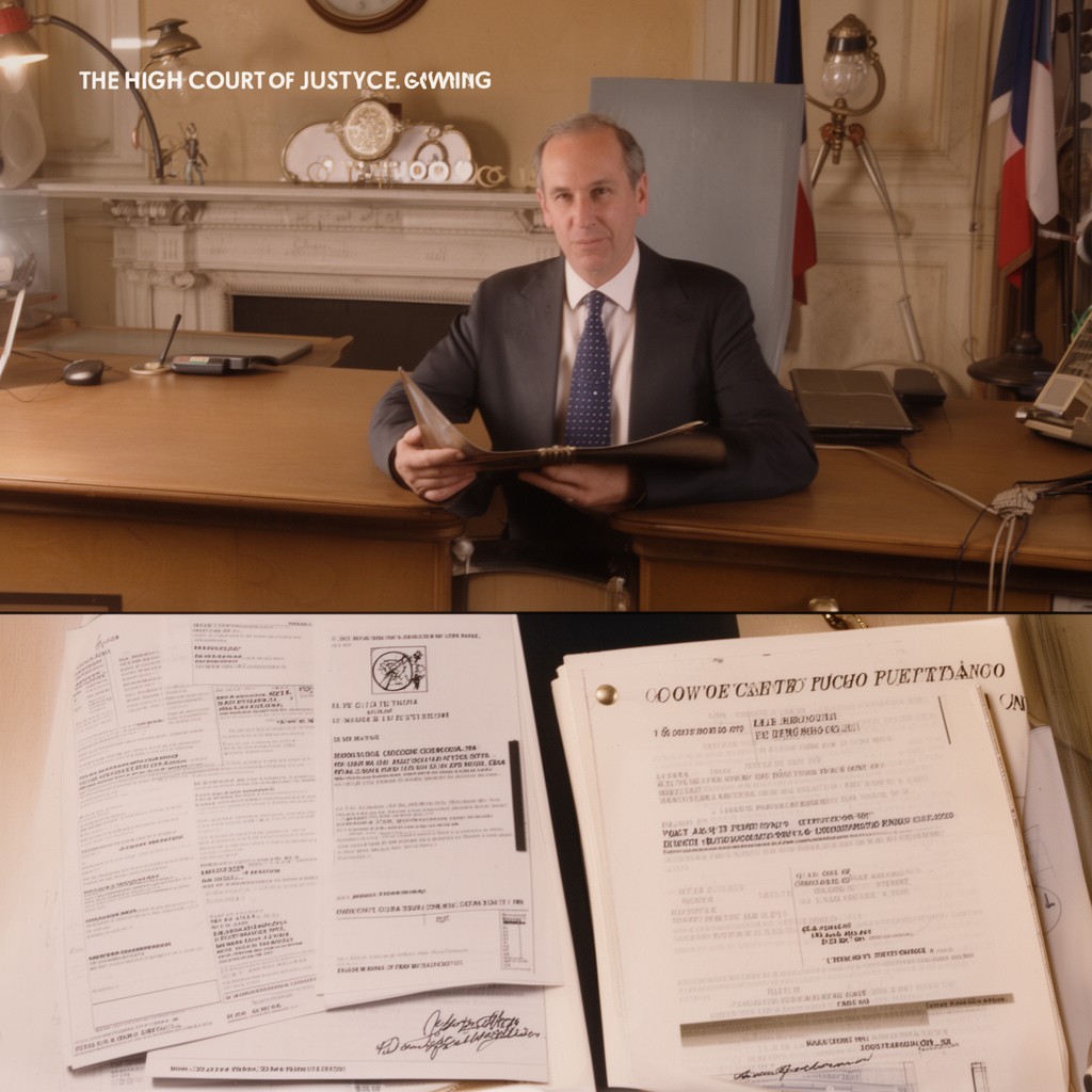 AI-generated illustration of High Court of Justice of France