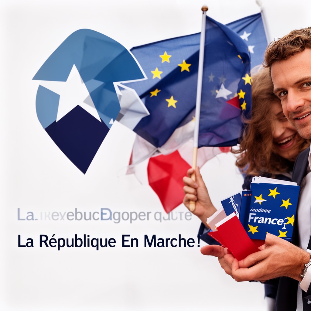 AI-generated illustration of La République En Marche!