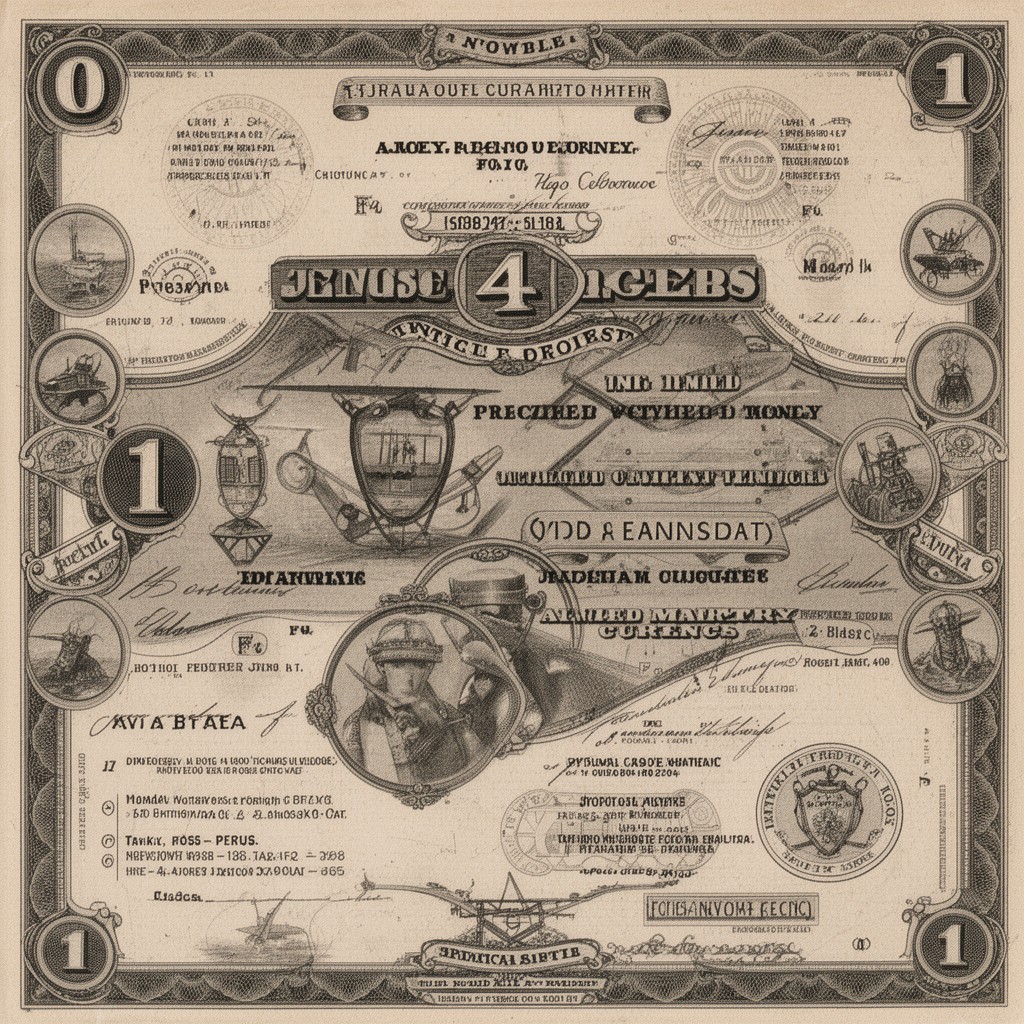 AI-generated illustration of Allied Military Currency
