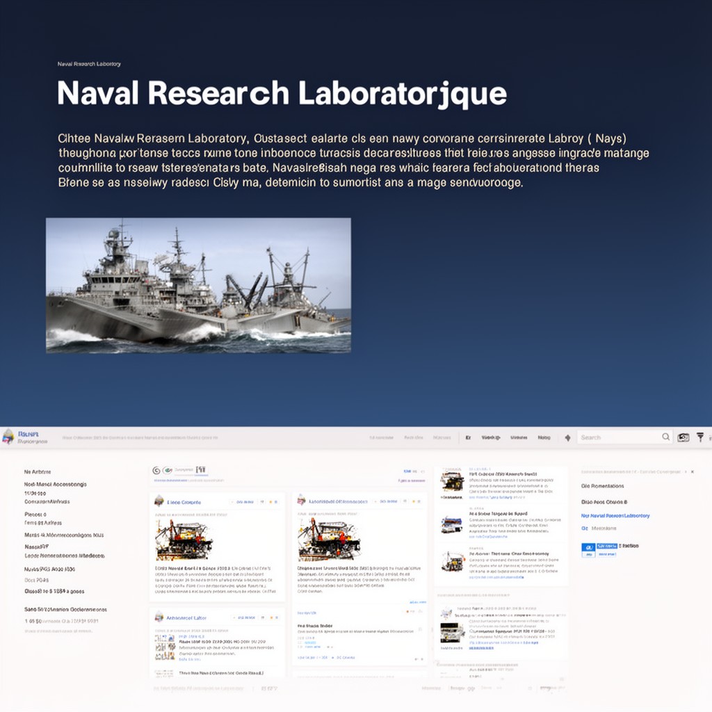 AI-generated illustration of Naval Research Laboratory
