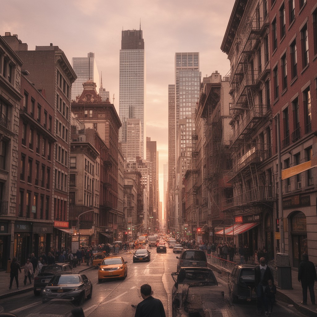 AI-generated illustration of New York City Historic District