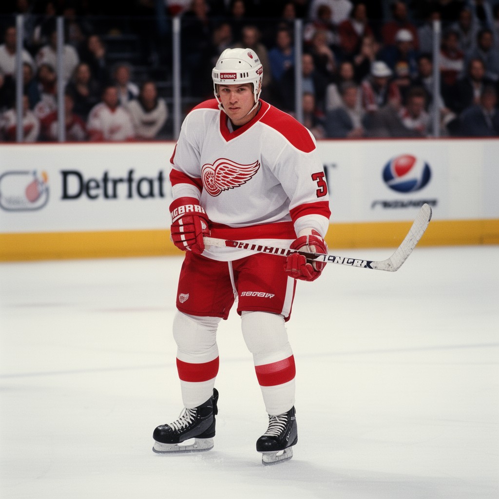 AI-generated illustration of Steve Yzerman