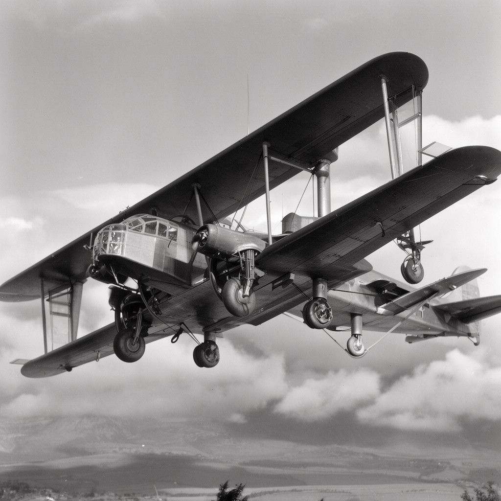 AI-generated illustration of Caproni Ca.135