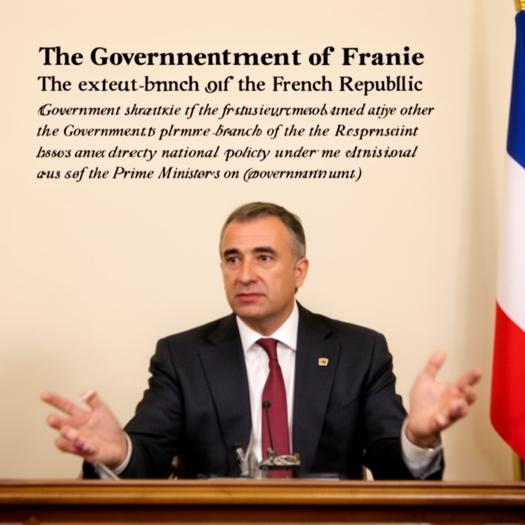 AI-generated illustration of Government of France