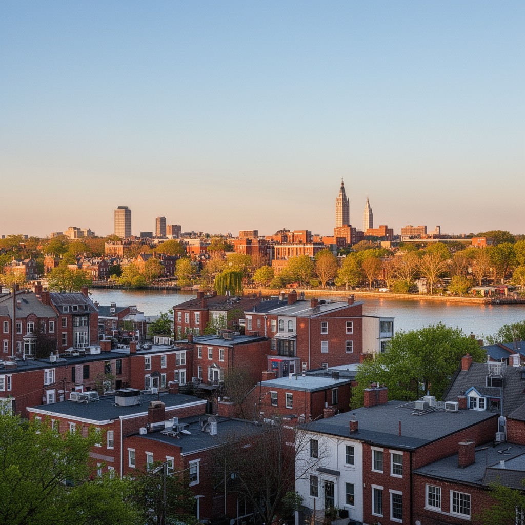 AI-generated illustration of Cambridgeport