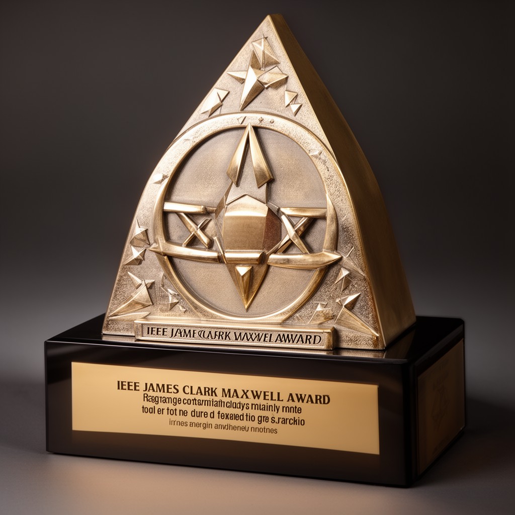 AI-generated illustration of IEEE James Clerk Maxwell Award