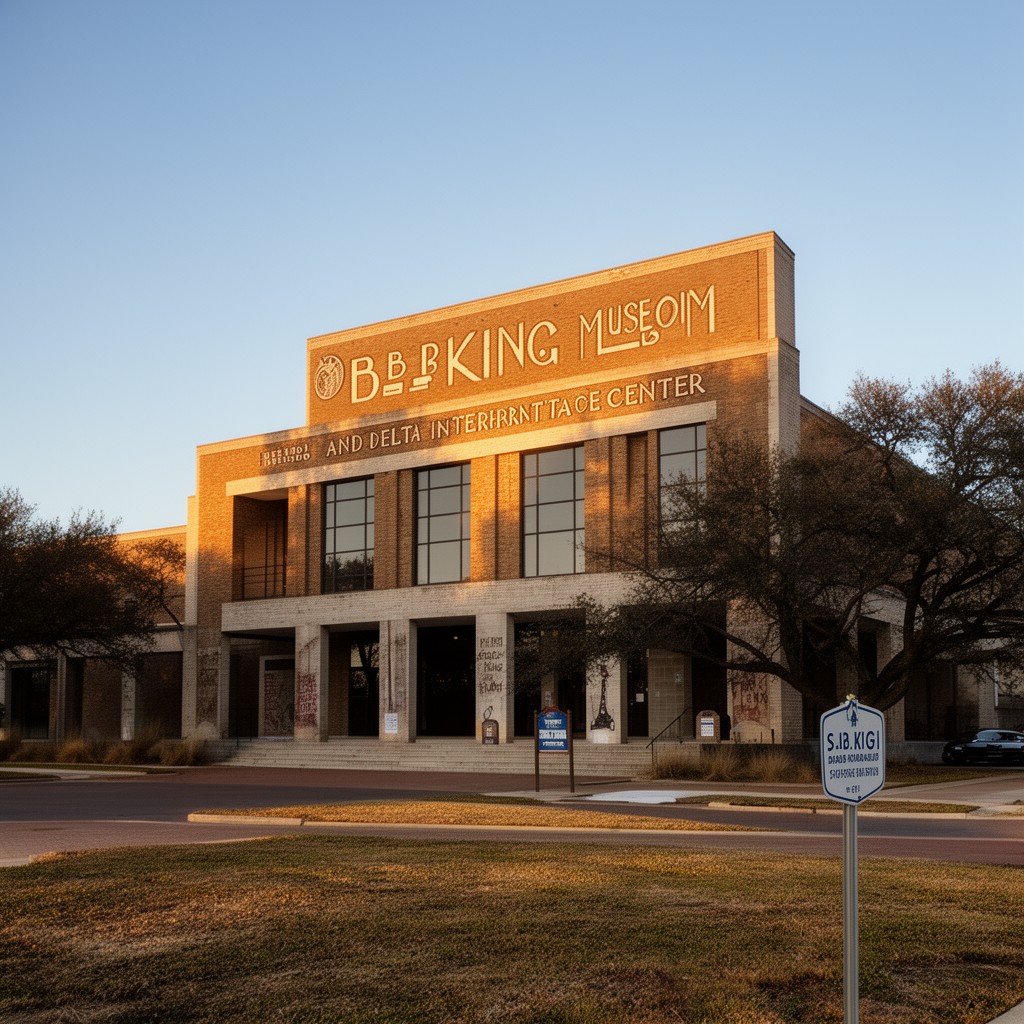 AI-generated illustration of B.B. King Museum and Delta Interpretive Center