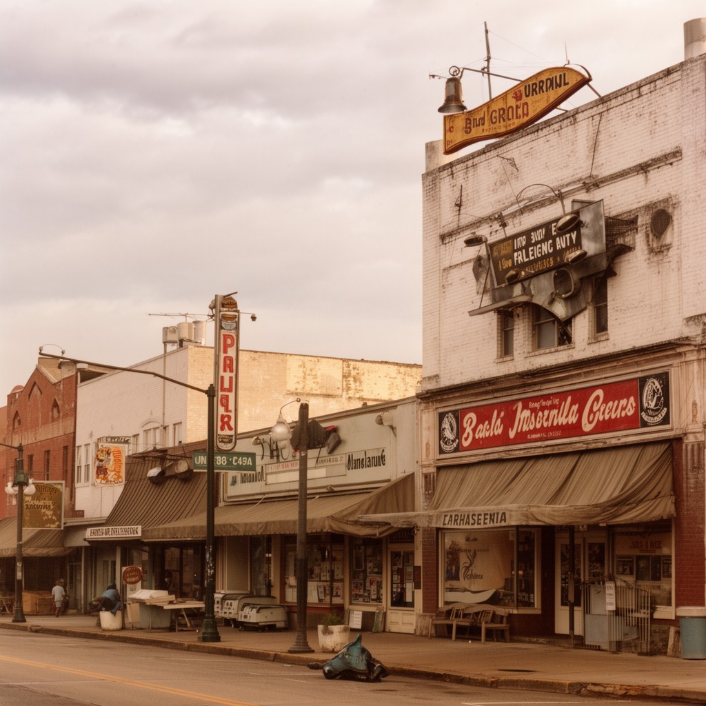 AI-generated illustration of Indianola, Mississippi, United States