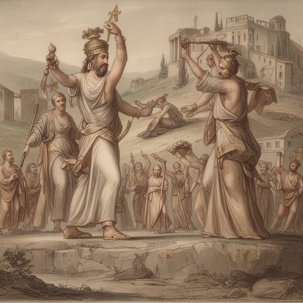 AI-generated illustration of Etruscans