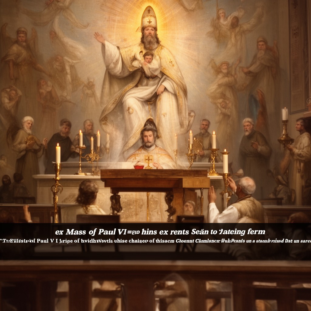 AI-generated illustration of Mass of Paul VI