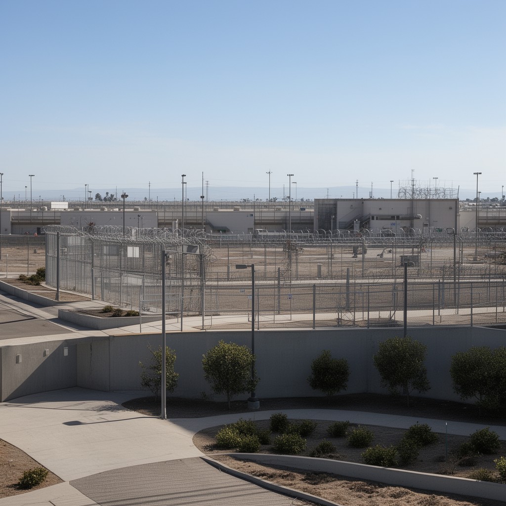 AI-generated illustration of Richard J. Donovan Correctional Facility