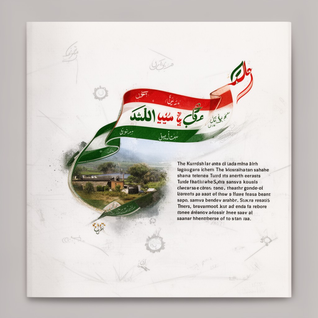 AI-generated illustration of Kurdish language