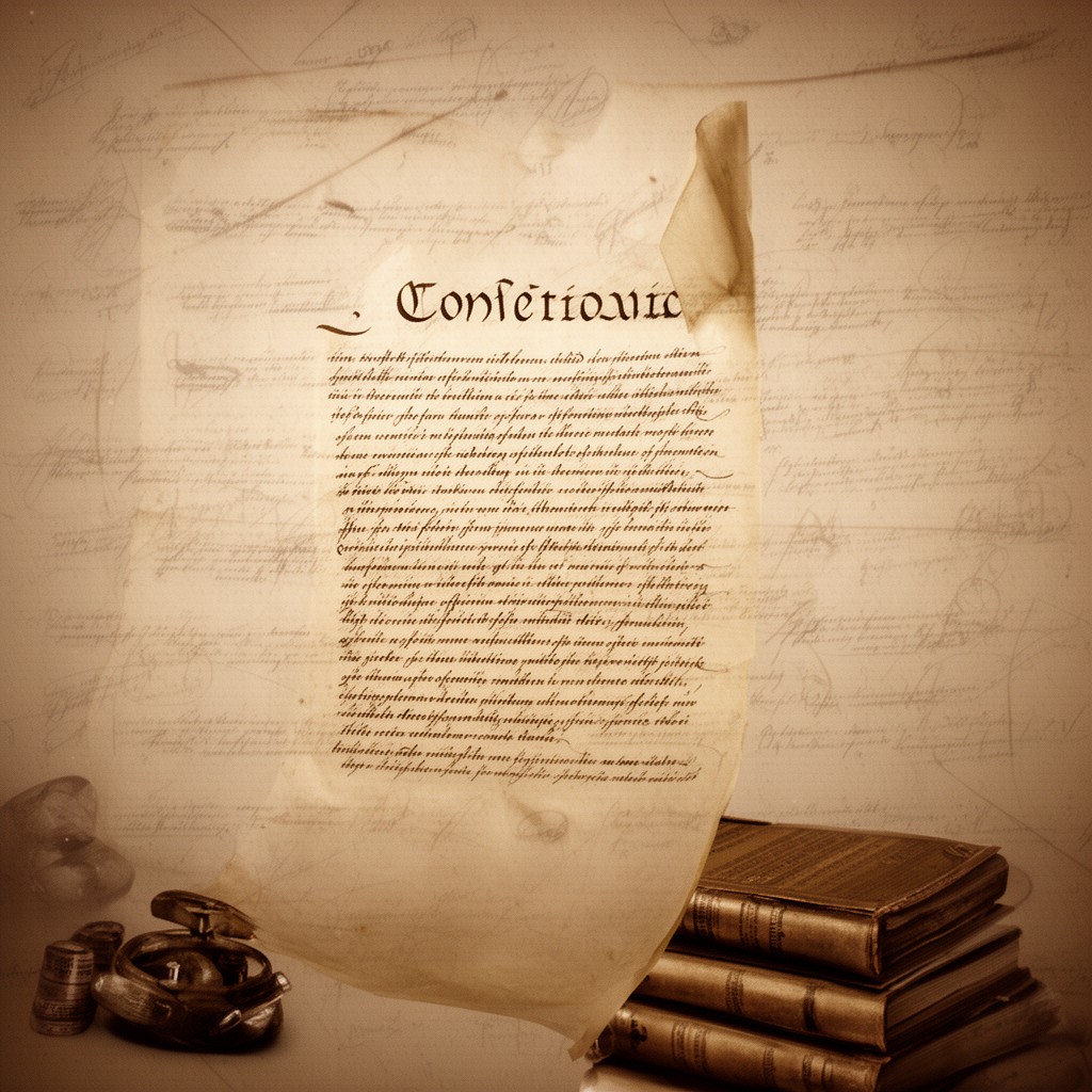 AI-generated illustration of Constitution of Medina