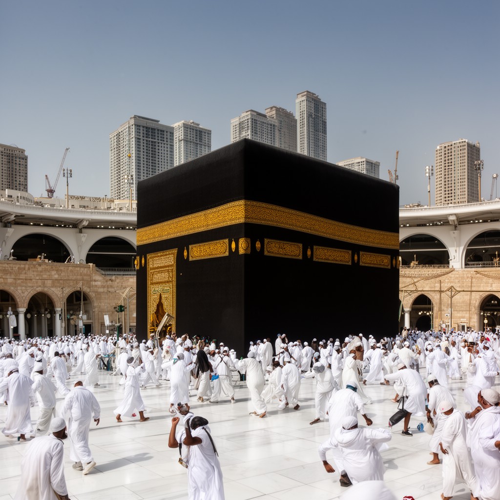 AI-generated illustration of Hajj