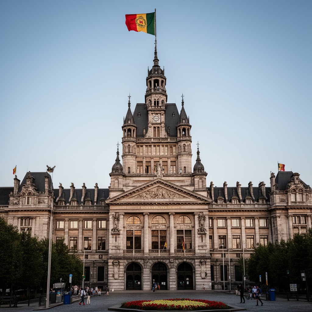 AI-generated illustration of Federal Parliament of Belgium