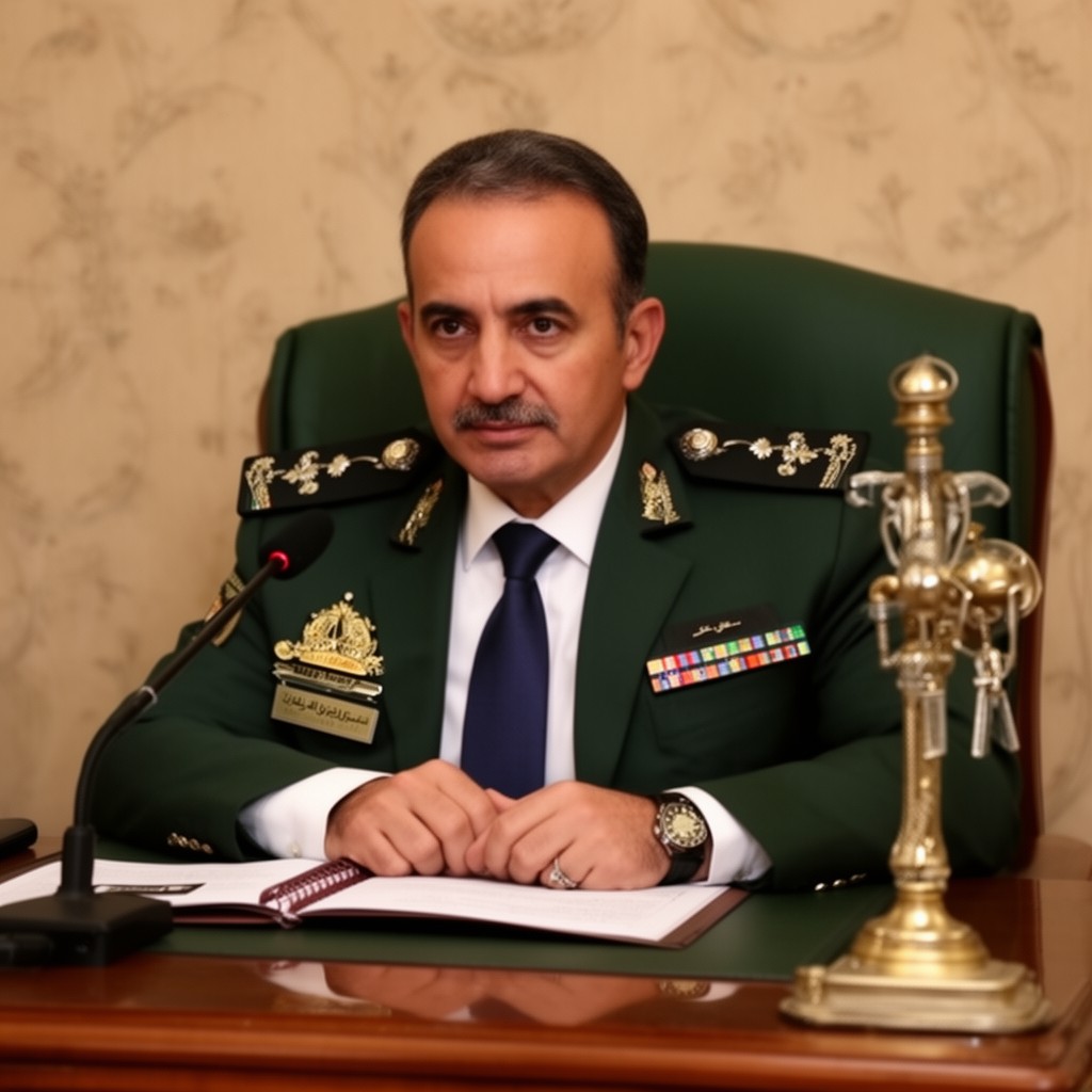 AI-generated illustration of Minister of Defence of Egypt