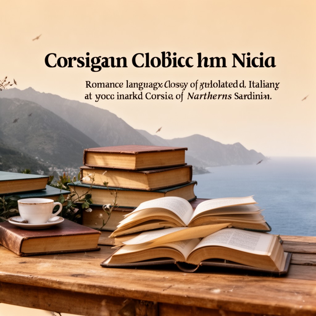 AI-generated illustration of Corsican language